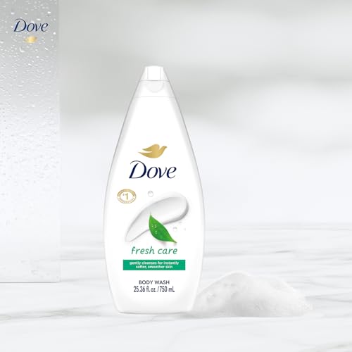 Dove Body Wash, Fresh Care, Value-Size 4-Pack ? Soothing Moisturizing Cleanser for Soft Skin, 25.36 Oz Ea