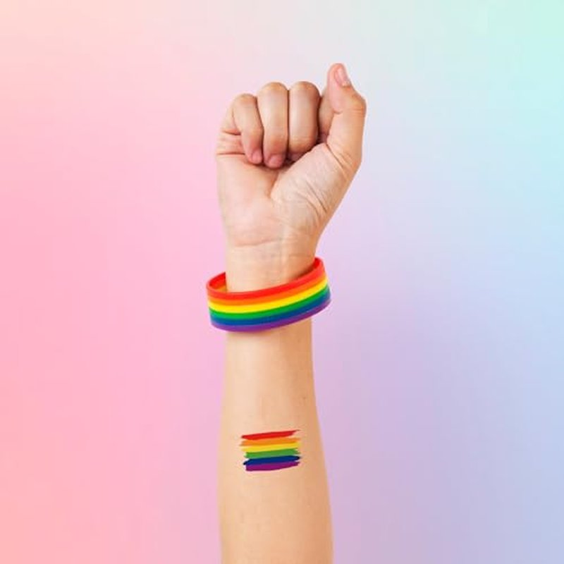 256PCS Pride Day Rainbow Tattoos ? Love Gay LGBT Flag Stickers Parades Party Favors Supplies Decorations