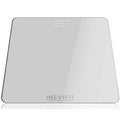 INEVIFIT Silver Digital Bathroom Scale - Accurate Body Weight Monitor