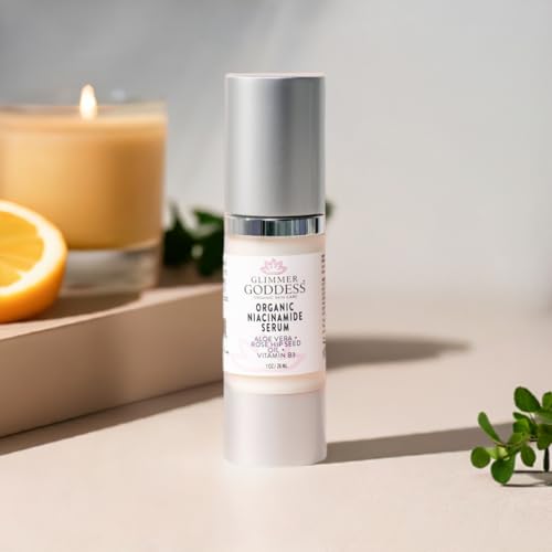 Glimmer Goddess Organic Niacinamide Face Serum for Pore Reduction - 1oz