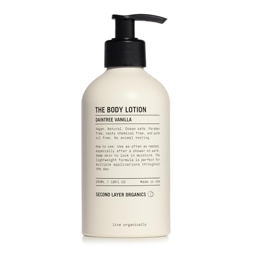 Daintree Vanilla Body Lotion - Deep Hydration with Organic Shea & Aloe - Vegan Moisturizer for All Skin Types