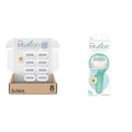 Schick Intuition Pure Nourishment Razor Refills, Sensitive Skin Razor with Aloe, 8 Count Refills & 1 Razor with 2 Refills