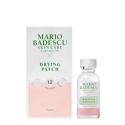 Mario Badescu Powerful Blemish Spot Solution Skin Care Set - Drying Lotion, Deep Blemish Solution & Drying Patch with Salicylic Acid, Zinc Oxide & Niacinamide for Surface & Deep Imperfection