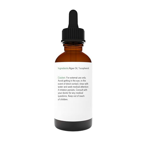 Pure Algae Oil for Skin Hair Nails & Body - Cold-Pressed Vegan Oil