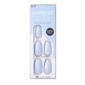 KISS imPRESS Color No Glue Mani 30 Pcs Press On Nails, Light Blue, Medium Size, Coffin Shape, Simple Peel & Press Easy Apply, Hassel-Free Removal, Essential Tools Included