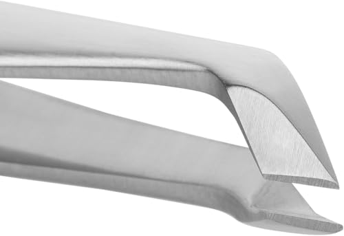 Premium Stainless Steel Cuticle Nippers for Precise Nail Care - Frosted Silver