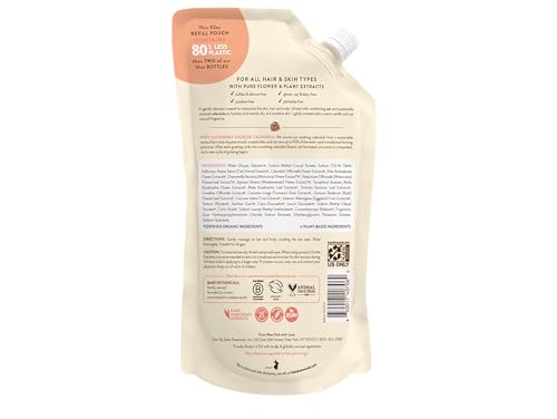 Babo Botanicals Moisturizing Oat & Calendula Baby Shampoo & Wash 32 Fl Oz - Gentle, Vegan, Lightly Scented