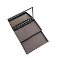 2-layer empty magnetic makeup palette with mirror, includes 20 adhesive metal sticker for storing eyeshadow or cosmetics. Compact and portable design measuring 4.88 x 2.99 inches, Black