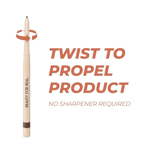 Beauty For Real I-Line 24-7 Eyeliner, Whiskey - Brown Copper Shimmer - Long-Wearing, Waterproof Gel Formula - Safe for Sensitive Eyes & Contact Lens Wearers - 0.01 oz
