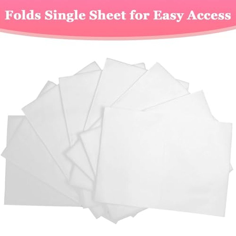 100 Pcs 31.5" x 71" Disposable Bed Sheets Waterproof Massage Table Sheets Non Woven Fabric SPA Bed Cover (White)