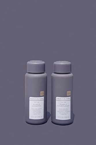 Kristin Ess Purple Shampoo & Conditioner Set 10 oz - Blonde, Brunette, Silver Hair Toning