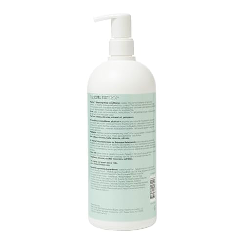 Ouidad Vitalcurl+ Balancing Rinse Conditioner 33.8 Fl Oz - Hydrating Curl Detangler & Frizz Control - Sulfate & Silicone Free