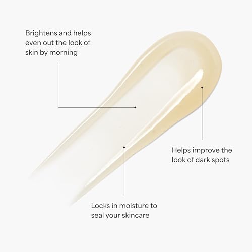 TULA Skin Care Bedtime - Bright Vita-Charge¢â Overnight Brightening Treatment, Vitamin C & Niacinamide help Even Skin Tone & Texture, 1.7fl oz