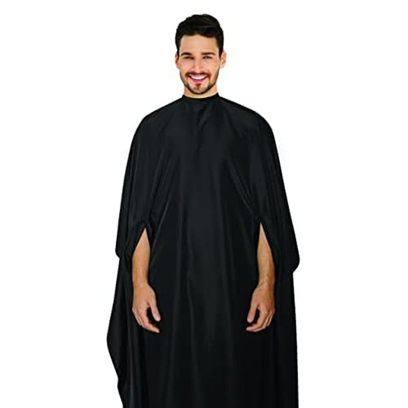 Cricket Hand Talker Salon Capes, All Purpose and Haircutting Capes, With Hand Openings for Client Mobility, Black