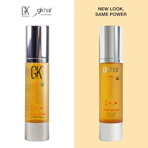 GK HAIR Hair Oil Serum 1.69 Fl Oz - Frizz Control & Shine - Argan & Plant-Based Protein - Lightweight Finish - Variation 1.69 Fl Oz (50ml)