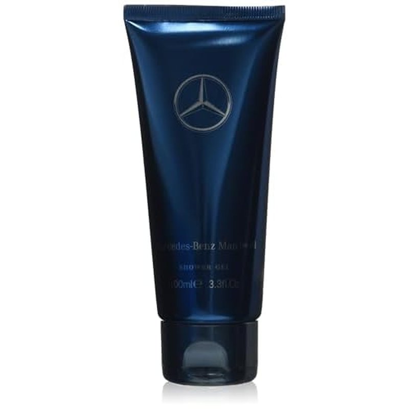 Mercedes Benz Man Bright - Shower Gel Body Wash - Mens Body Wash - Bergamot, Lavender Fragrances - Travel Size Moisturizing Body Soap Liquid - 3.3 oz