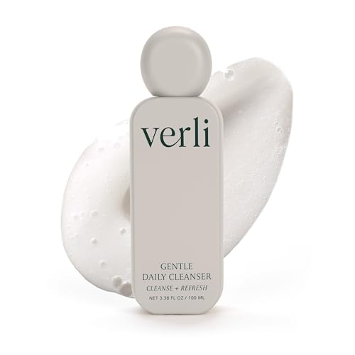Verli Gentle Daily Cleanser - Hydrating Facial Cleanser for Sensitive & Dry Skin 3.38 fl oz