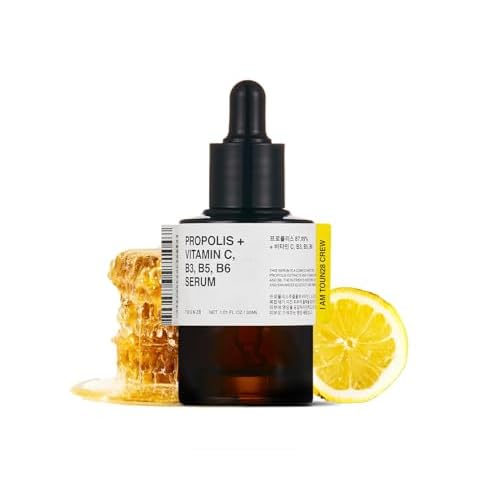 TOUN28 Propolis Vitamin C B3 B5 B6 Serum 1.01 fl.oz / 30ml | Nutrient Face Serum for Dry and Tired Skin | With Propolis and Pure Vitamin C | Allergen-free and Cruelty-free