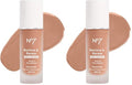 No7 Restore & Renew Multi Action Serum Foundation - Wheat 1 Fl Oz Pack of 2