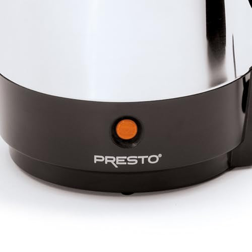 Electric Coffee Percolator 12-Cup Stainless Steel Silver - Fast Brewing