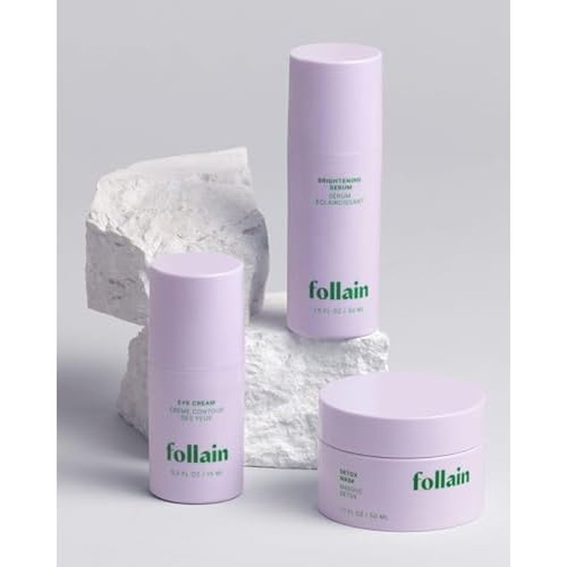 Follain 5% Vitamin C + Caffeine Brightening Eye Cream for all Skin Types | Visibly Reduce Dark Circles, Puffiness, & Wrinkles - Clean Beauty, Daily Hydrating Eye Treatment - Vegan & Cruelty-Free