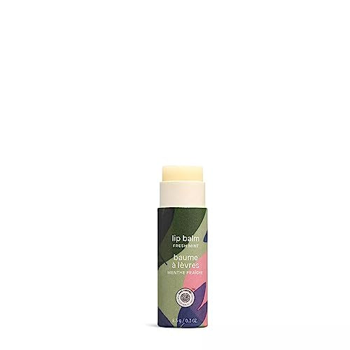 Plastic-Free Mint Lip Balm - Vegan, Cruelty-Free, EWG Verified, 0.3 Oz Pack of 4