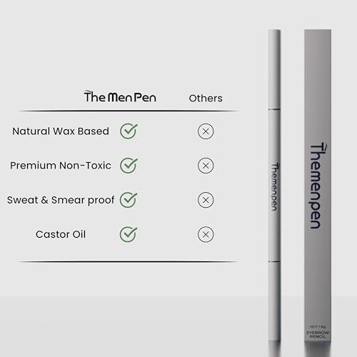 The Men Pen Eyebrow Boosting Kit - Black | Beard & Hair Filler, Waterproof