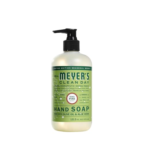 Mrs. Meyer's Clean Day Liquid Hand Soap Variety Pack - Pine Scent, 33oz Ref ill + 12.5oz Bottle