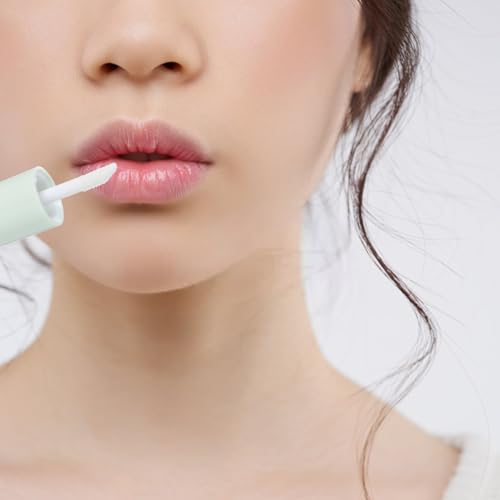 10 Pcs 5Ml Capsule Shaped Lip Gloss Empty Bottles Refillable Clear Plastic Lip Balm Tubes with Applicator Wands for Diy Makeup
