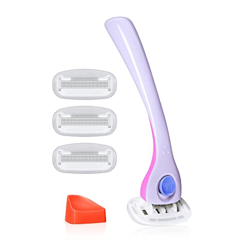 Billie Women¡¯s Razor Refill Blades 5-Blade Cartridges - 8 count & Razors for Women Shave Kit ? Women¡¯s Razor + 4 x 5-Blade Razor Refills + Magnetic Holder