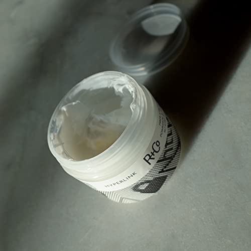 R+Co HYPERLINK Fiber Stretch Pomade ? Hair Styling Pomade for Hold & Flexibility, Adds Texture & Definition, All Hair Types