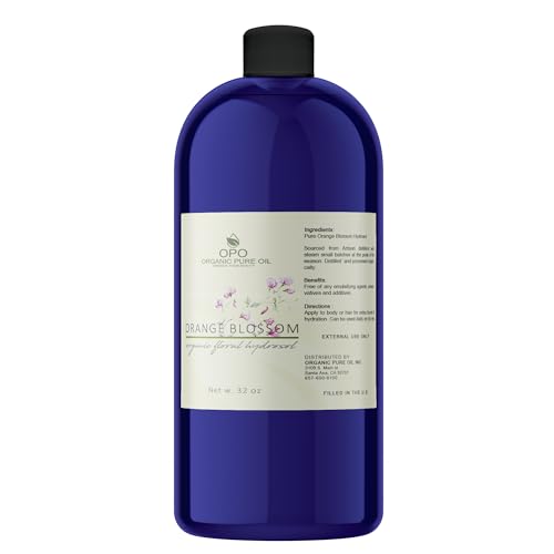 Orange Blossom Water - Pure Floral Neroli Hydrosol for Skin & Hair - 32 oz