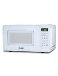 Countertop Microwave Oven 0.7 Cu Ft White, 700W Digital Control & Safety Lock
