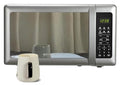 Emerson MW7601SL 0.7 Cu Ft Countertop Microwave Oven 700W Silver Mirror Finish