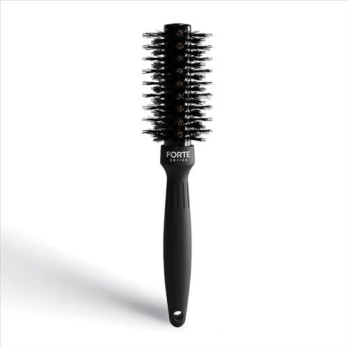 Boar Bristle Round Hair Brush for Volume & Styling - 7 Inch