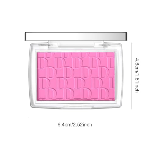 KYDA Pink Blush Powder, Make Up Pink Face Powder Face Blusher, Blendable Formula, Lasting Moisturizing, Ultra Fine Lightweight Texture