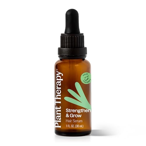 Plant Therapy Hair Therapy Strengthen & Grow Hair Repair Serum 1 oz with Argan & Castor Oil