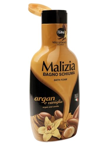Velvety Bath Foam with Argan & Vanilla Scent - 33.8oz Italian Import