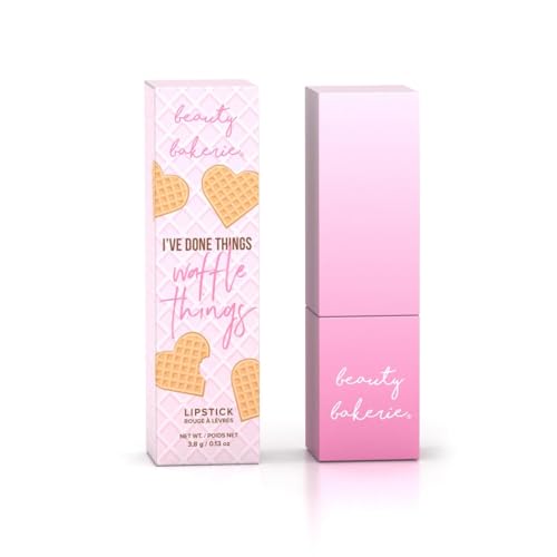 Beauty Bakerie Makeup Matte Lipstick, Long Lasting 24hr Wear Lip Stick for Women, Smooth Matte Finish, Highly Pigmented, Moisturizing, Smudge-Proof Matt Lipsticks, 3.5g, Waffle Taco