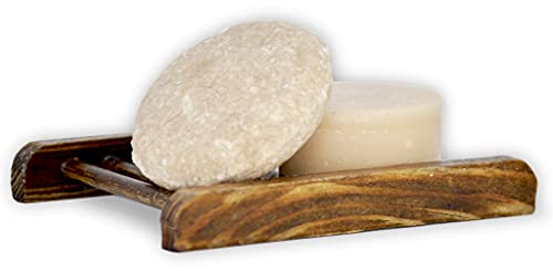 Lulu Candles Jasmine Oud Sandalwood Shampoo & Conditioner Bar Set - Made in USA, 4 Months Supply