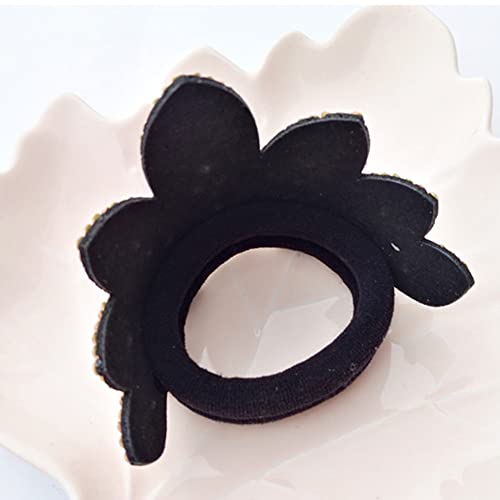 Red Gymnastics Hair Scrunchies Ties - No Crease Hair Elastics for Women & Girls