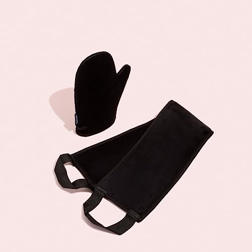 Dark Self Tanner Kit with Candy Scent - 1 Hour Sunless Mousse, Vegan & Transfer-Resistant