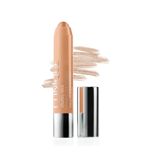 Clinique Bountiful Beige Chubby Stick Shadow Tint for Eyes - Long Lasting & Buildable, Travel Friendly