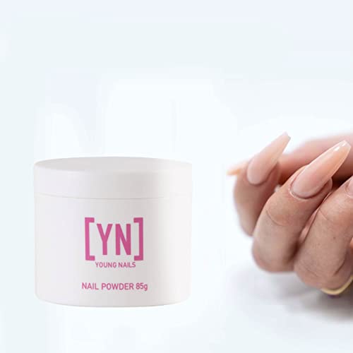 Self-Leveling Acrylic Nail Powder - Clear Nude Pink White, 85g - Variation of Clear / 85 Gram