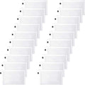 White Mesh Makeup Cosmetic Bag Set - 20 Pouches, Travel Organizers