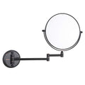 DOWRY 10x Magnifying Wall Mounted Makeup Mirror with 8 Inch Double-Sided Swivel, Oil Rubbed Bronze, 12 Inch Extension - Orb Variation