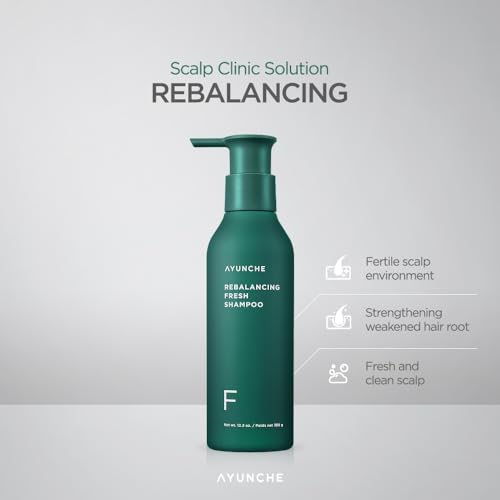 AYUNCHE Regrowth Cooling Rebalancing Shampoo - Instant Refresh, 11 fl oz