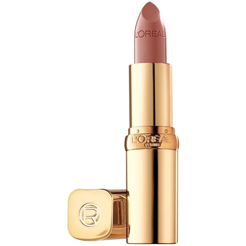 L'Or?al Paris Colour Riche Original Creamy, Hydrating Satin Lipstick Bundle with Argan Oil and Vitamin E, Tickled Pink, Fairest Nude, 1 Count Each
