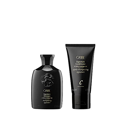 Oribe Signature Shampoo & Conditioner Set Travel Bundle - Hydrates Hair & Adds Shine