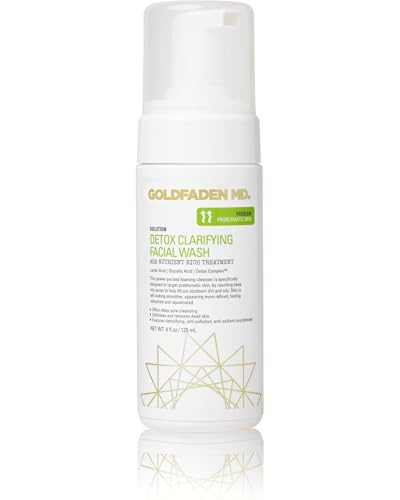 4 Fl Oz Detox Clarifying Foaming Facial Cleanser with AHA for All Skin Types